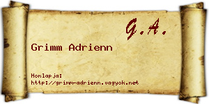 Grimm Adrienn névjegykártya